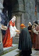 Edmund Blair Leighton The Charity of St Elizabeth of Hungary Spain oil painting artist